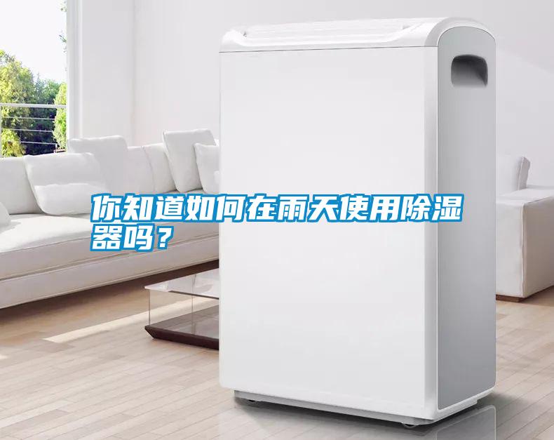 你知道如何在雨天使用除濕器嗎？