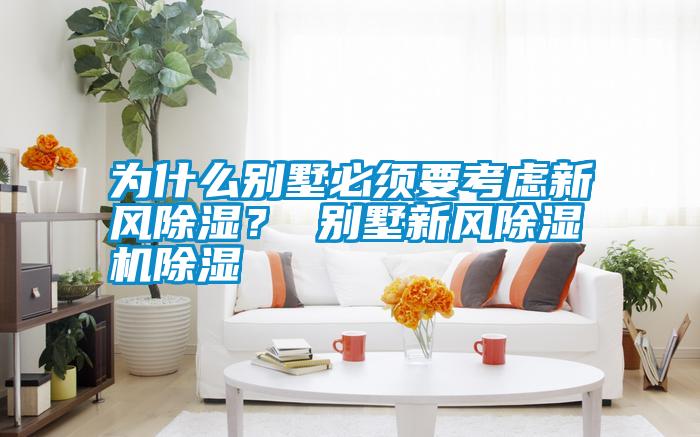 為什么別墅必須要考慮新風(fēng)除濕？ 別墅新風(fēng)除濕機(jī)除濕