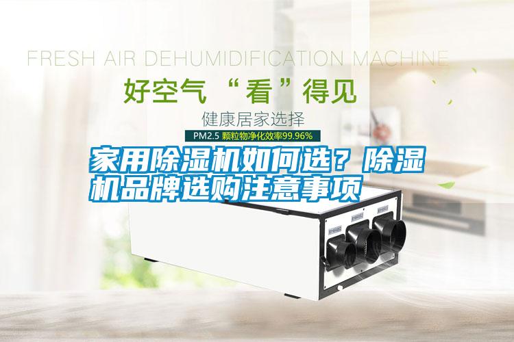 家用除濕機如何選？除濕機品牌選購注意事項
