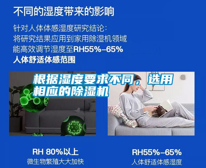 根據(jù)濕度要求不同，選用相應(yīng)的除濕機(jī)
