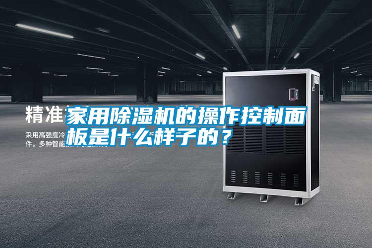 家用除濕機的操作控制面板是什么樣子的？