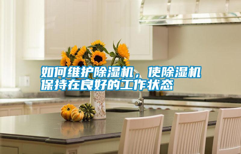 如何維護除濕機，使除濕機保持在良好的工作狀態(tài)