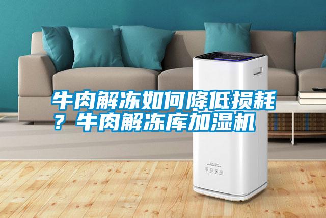 牛肉解凍如何降低損耗？牛肉解凍庫加濕機