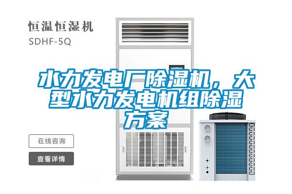 水力發(fā)電廠除濕機(jī)，大型水力發(fā)電機(jī)組除濕方案