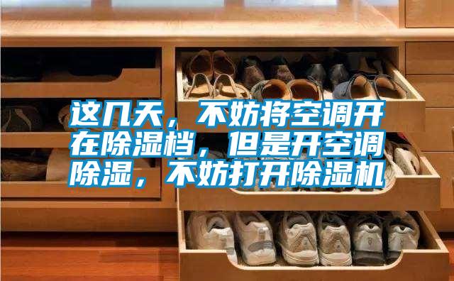 這幾天，不妨將空調(diào)開在除濕檔，但是開空調(diào)除濕，不妨打開除濕機(jī)