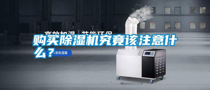 購(gòu)買(mǎi)除濕機(jī)究竟該注意什么？