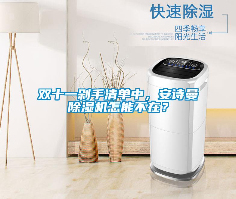 雙十一剁手清單中，安詩曼除濕機(jī)怎能不在？