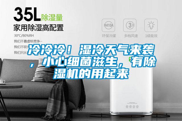 冷冷冷！濕冷天氣來襲，小心細菌滋生，有除濕機的用起來