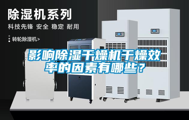 影響除濕干燥機(jī)干燥效率的因素有哪些？