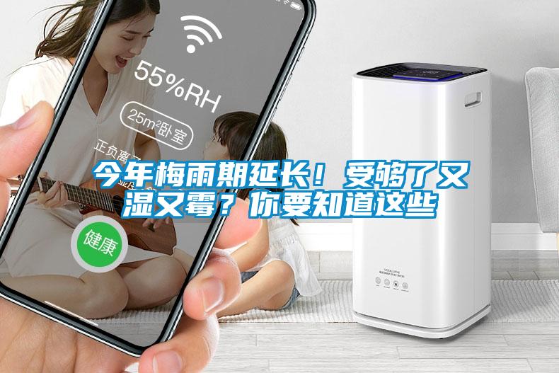 今年梅雨期延長(zhǎng)！受夠了又濕又霉？你要知道這些