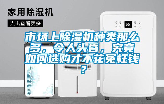 市場上除濕機種類那么多，令人頭昏，究竟如何選購才不花冤枉錢？