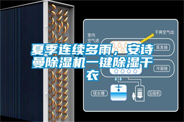 夏季連續(xù)多雨，安詩曼除濕機一鍵除濕干衣