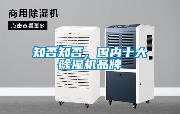 知否知否，國內(nèi)十大除濕機(jī)品牌