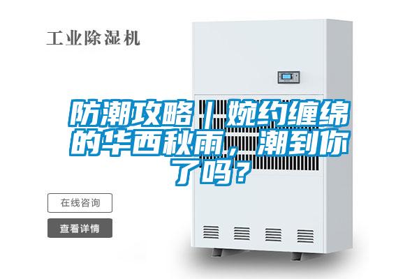 防潮攻略｜婉約纏綿的華西秋雨，潮到你了嗎？