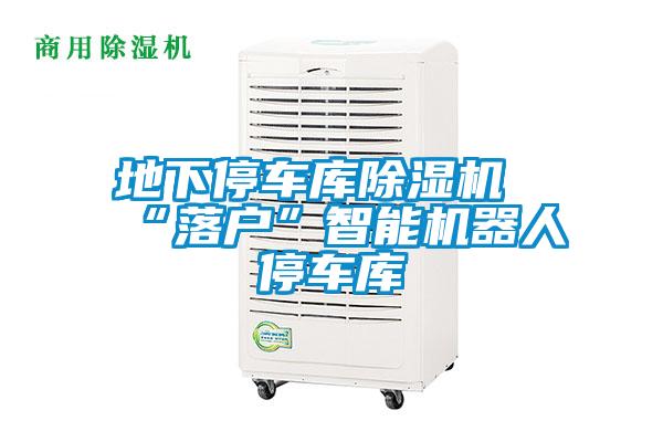 地下停車(chē)庫(kù)除濕機(jī)“落戶(hù)”智能機(jī)器人停車(chē)庫(kù)