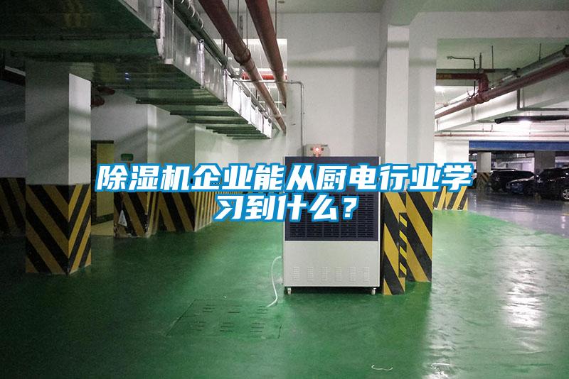 除濕機(jī)企業(yè)能從廚電行業(yè)學(xué)習(xí)到什么？