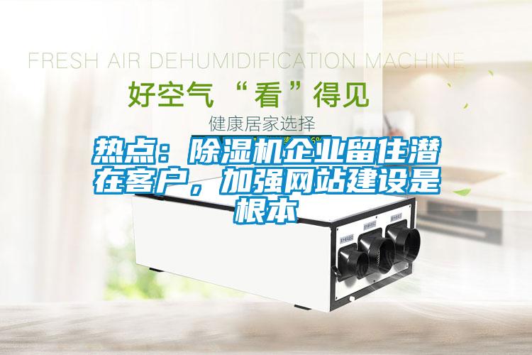 熱點(diǎn)：除濕機(jī)企業(yè)留住潛在客戶，加強(qiáng)網(wǎng)站建設(shè)是根本