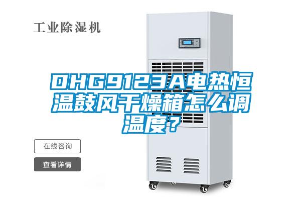 DHG9123A電熱恒溫鼓風(fēng)干燥箱怎么調(diào)溫度？