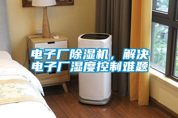 電子廠除濕機，解決電子廠濕度控制難題