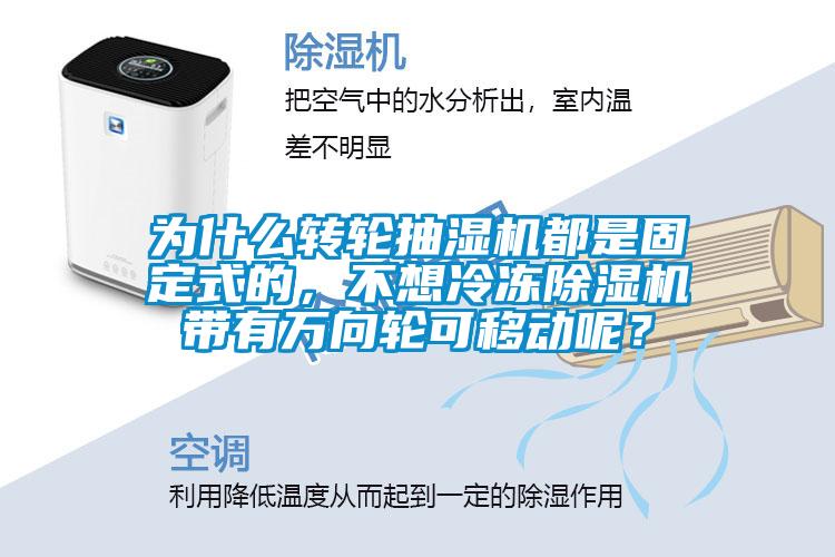 為什么轉(zhuǎn)輪抽濕機(jī)都是固定式的，不想冷凍除濕機(jī)帶有萬向輪可移動(dòng)呢？