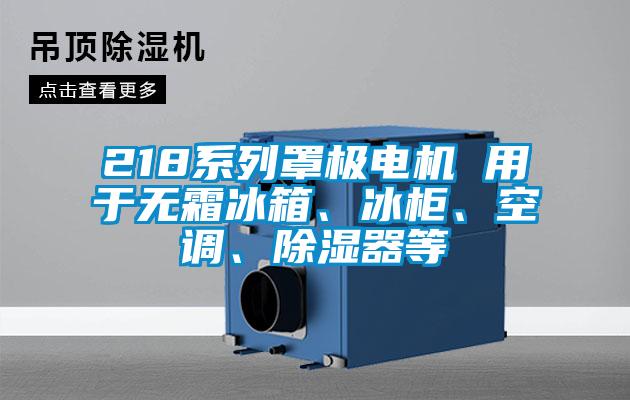 218系列罩極電機 用于無霜冰箱、冰柜、空調、除濕器等