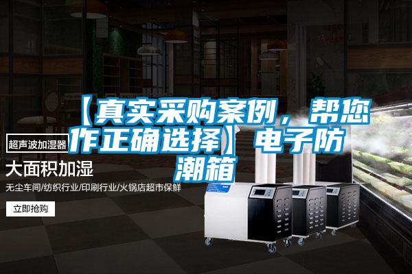 【真實采購案例，幫您作正確選擇】電子防潮箱