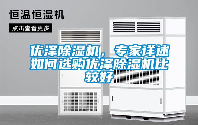 優(yōu)澤除濕機，專家詳述如何選購優(yōu)澤除濕機比較好
