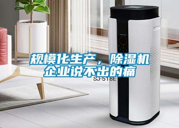 規(guī)?；a(chǎn)，除濕機(jī)企業(yè)說(shuō)不出的痛