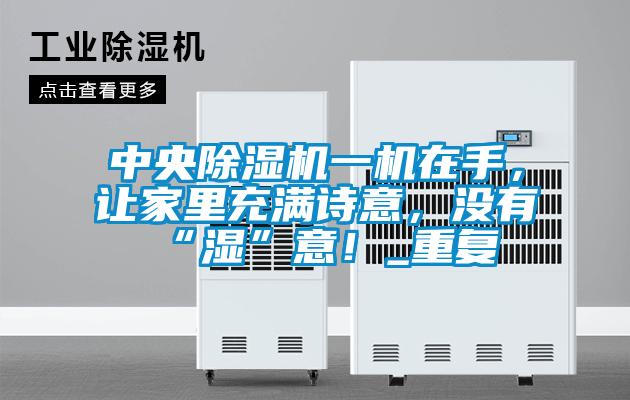 中央除濕機(jī)一機(jī)在手，讓家里充滿詩意，沒有“濕”意！_重復(fù)