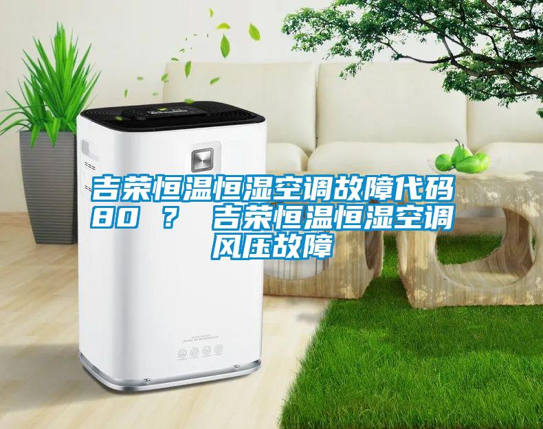 吉榮恒溫恒濕空調(diào)故障代碼80 ？ 吉榮恒溫恒濕空調(diào)風(fēng)壓故障