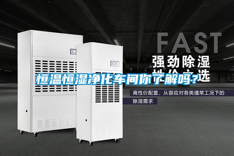 恒溫恒濕凈化車間你了解嗎？