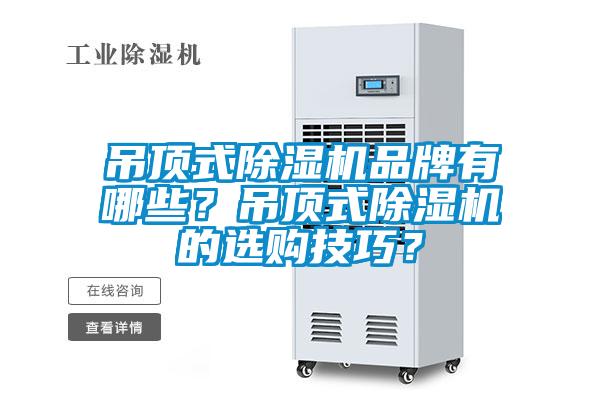 吊頂式除濕機(jī)品牌有哪些？吊頂式除濕機(jī)的選購技巧？