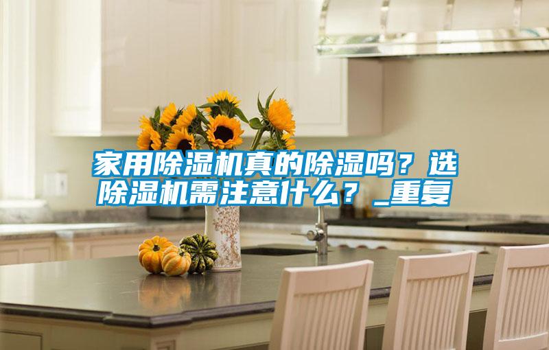 家用除濕機真的除濕嗎？選除濕機需注意什么？_重復