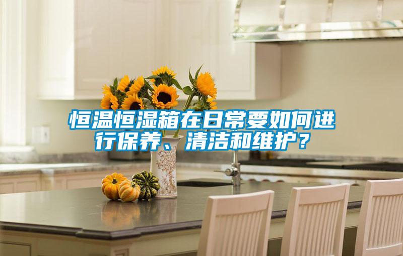 恒溫恒濕箱在日常要如何進(jìn)行保養(yǎng)、清潔和維護(hù)？