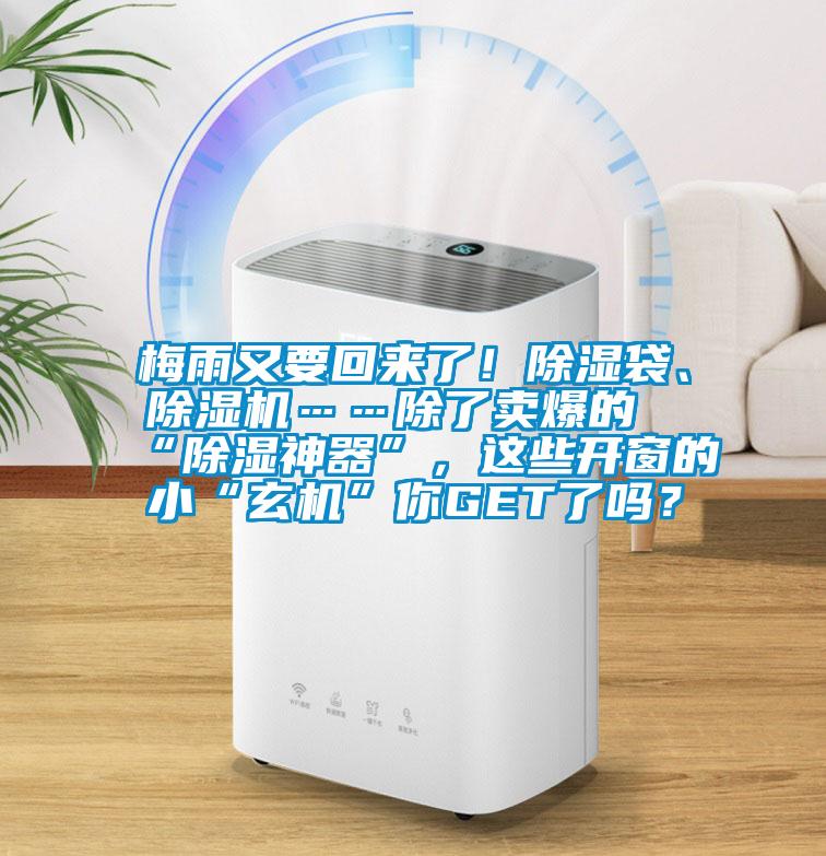 梅雨又要回來了！除濕袋、除濕機……除了賣爆的“除濕神器”，這些開窗的小“玄機”你GET了嗎？