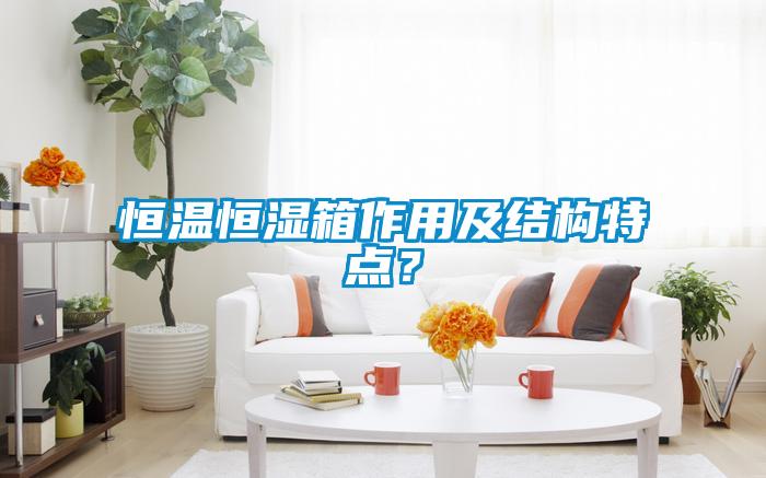 恒溫恒濕箱作用及結(jié)構(gòu)特點(diǎn)？
