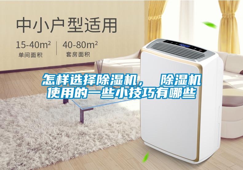 怎樣選擇除濕機， 除濕機使用的一些小技巧有哪些