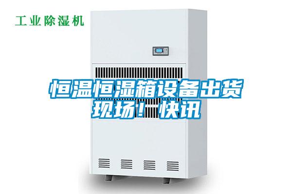 恒溫恒濕箱設(shè)備出貨現(xiàn)場(chǎng)！快訊