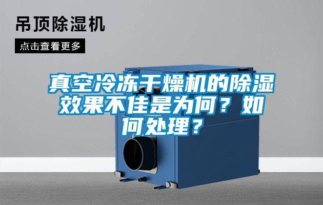 真空冷凍干燥機(jī)的除濕效果不佳是為何？如何處理？