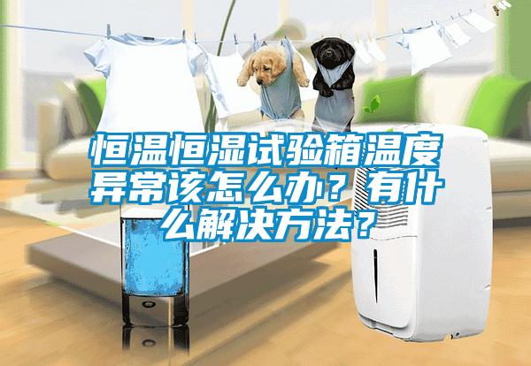 恒溫恒濕試驗(yàn)箱溫度異常該怎么辦？有什么解決方法？