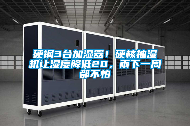 硬鋼3臺(tái)加濕器！硬核抽濕機(jī)讓濕度降低20，雨下一周都不怕