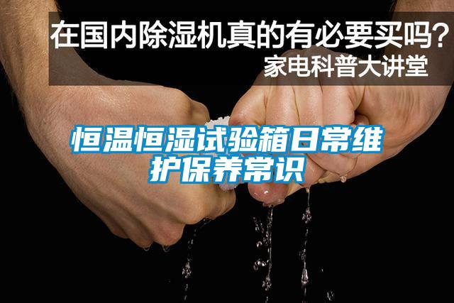 恒溫恒濕試驗(yàn)箱日常維護(hù)保養(yǎng)常識