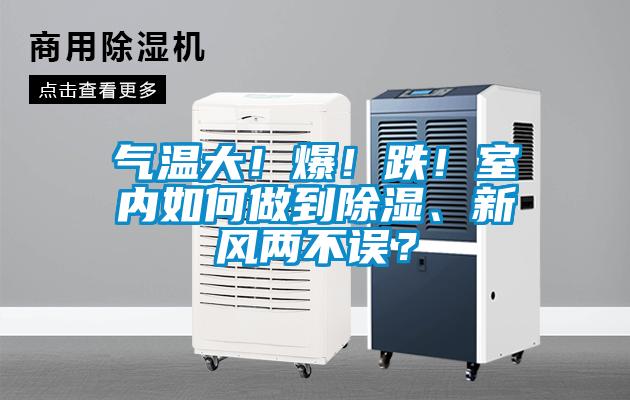 氣溫大！爆！跌！室內(nèi)如何做到除濕、新風(fēng)兩不誤？