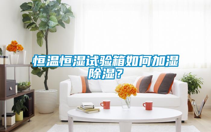 恒溫恒濕試驗(yàn)箱如何加濕除濕？