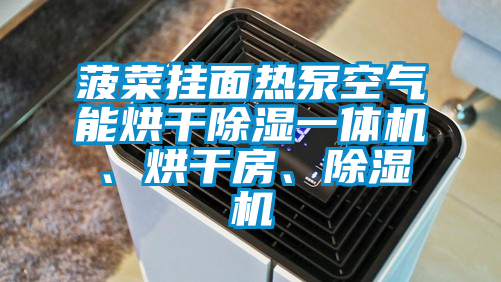 菠菜掛面熱泵空氣能烘干除濕一體機、烘干房、除濕機