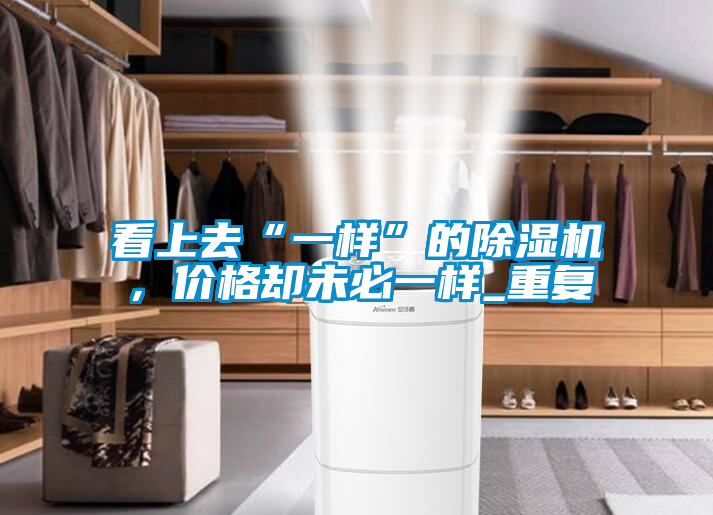 看上去“一樣”的除濕機，價格卻未必一樣_重復