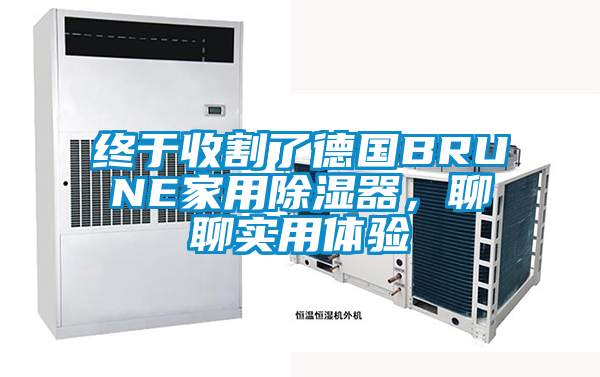 終于收割了德國BRUNE家用除濕器，聊聊實用體驗