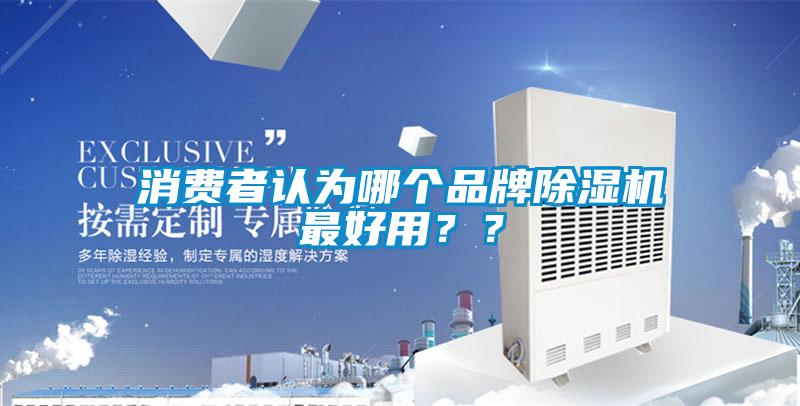消費者認為哪個品牌除濕機最好用？？