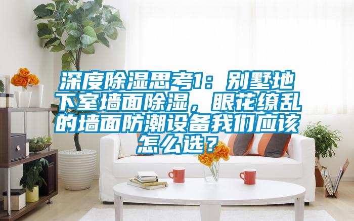 深度除濕思考1：別墅地下室墻面除濕，眼花繚亂的墻面防潮設(shè)備我們應(yīng)該怎么選？