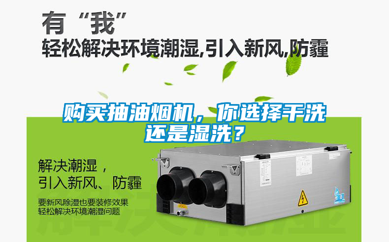 購(gòu)買(mǎi)抽油煙機(jī)，你選擇干洗還是濕洗？